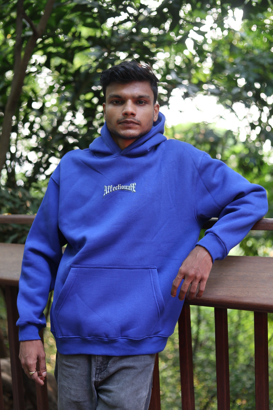Affectionate l GOD IS GREAT l Premium blue HOODIE