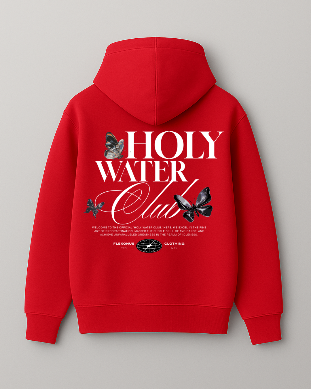 HOLY WATER l Premium Religious Red HOODIE