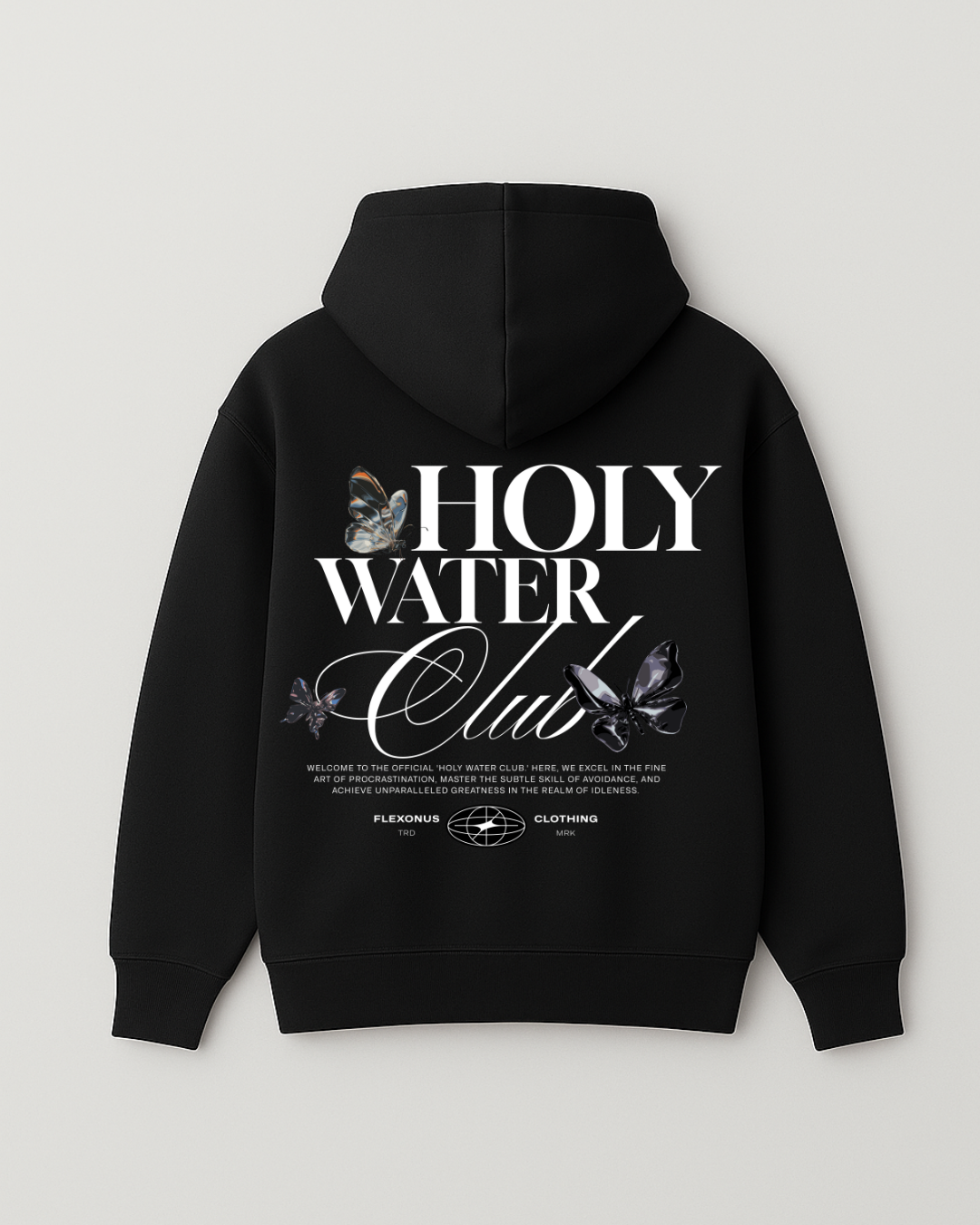 HOLY WATER l Premium Religious Black HOODIE